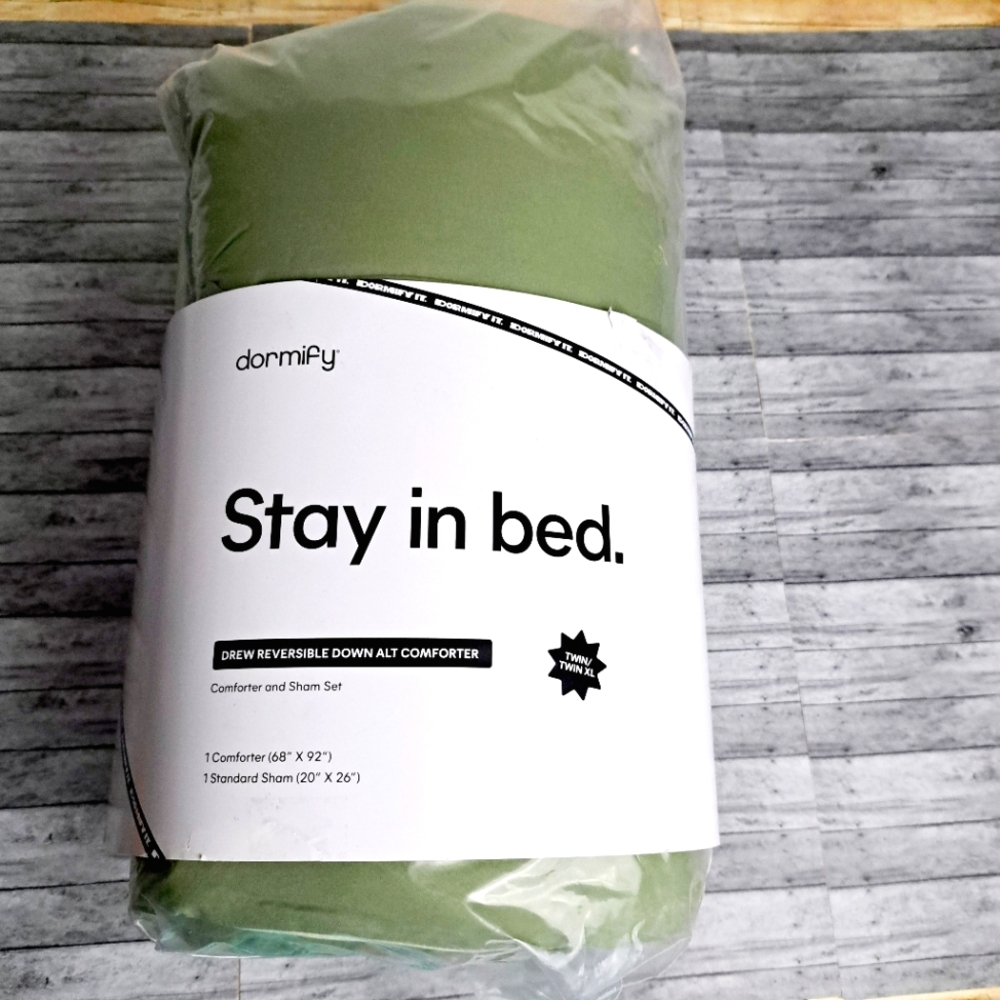 Dormify Stay in Bed Drew Reversible ALT Comforter Green Twin/Twin XL